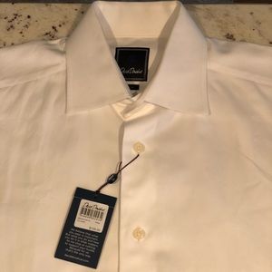 NWT David Donahue Trim Fit Dress Shirt 16 34/35